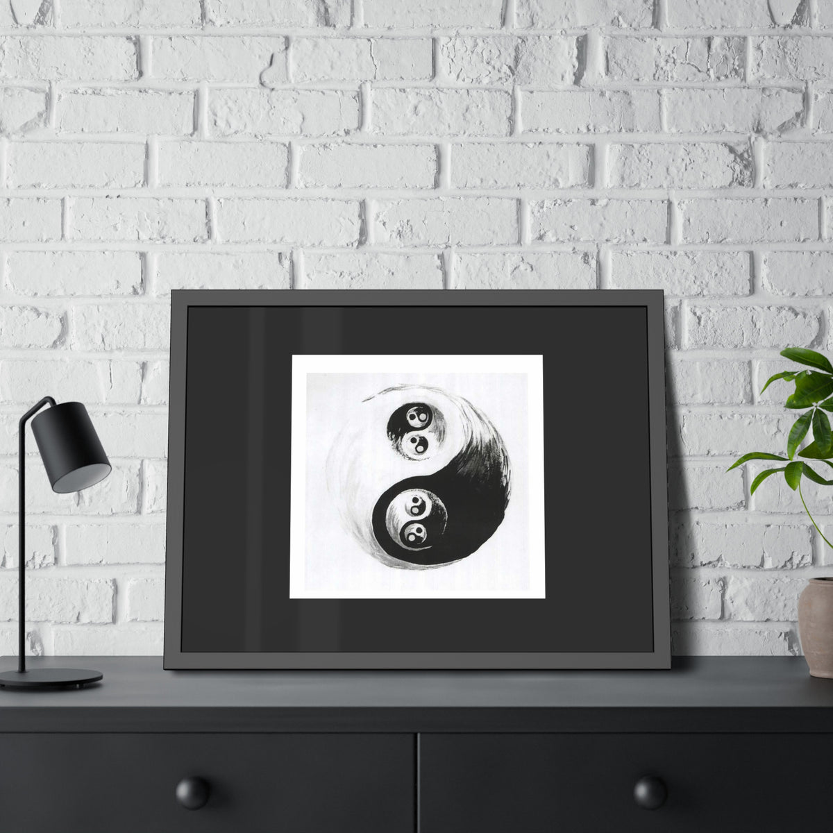 Yin Yang Framed Poster – By Blayne Wiley