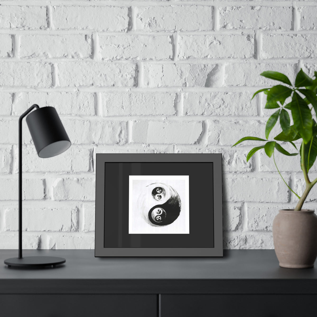 Yin Yang Framed Poster – By Blayne Wiley
