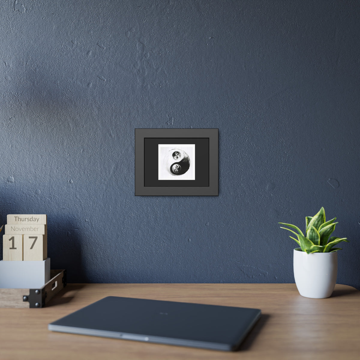 Yin Yang Framed Poster – By Blayne Wiley