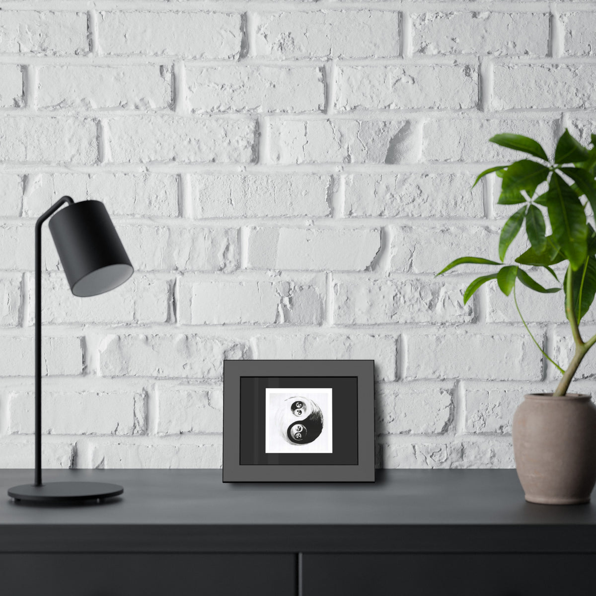 Yin Yang Framed Poster – By Blayne Wiley